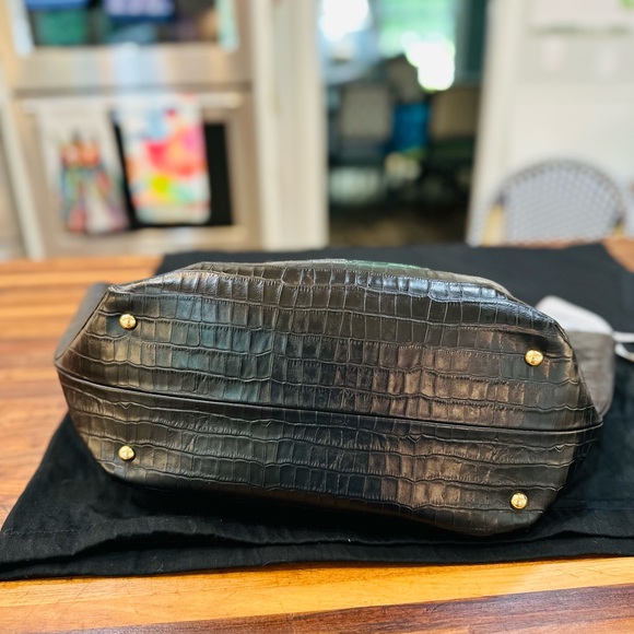 NWOT - Demellier London New York Tote in Black Crocodile-Embossed Leather - Picture 16 of 16